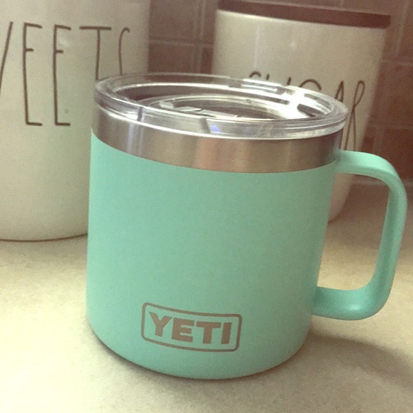 teal yeti mug